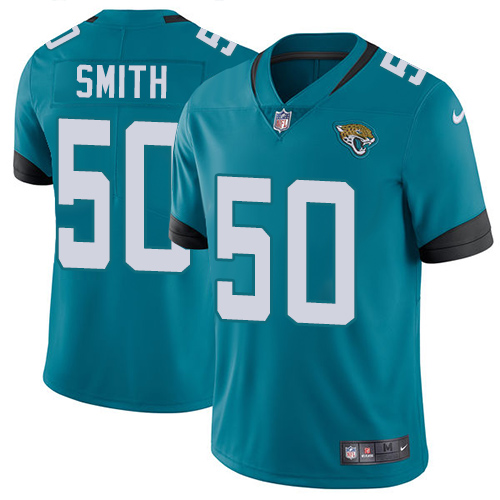 Nike Jacksonville Jaguars 50 Telvin Smith Teal Green Alternate Men Stitched NFL Vapor Untouchable Limited Jersey